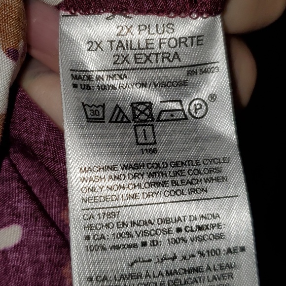 Old Navy XXL Maroon No Sleeves Short Dress NWT - Picture 6 of 6